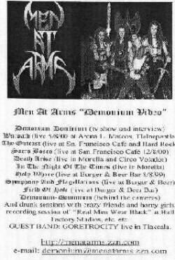 Men At Arms (MEX) : Demonium Video